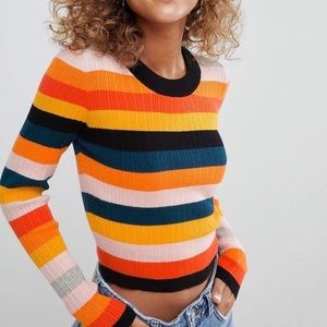 ASOS Petite Ribbed Sweater In Fine Knit